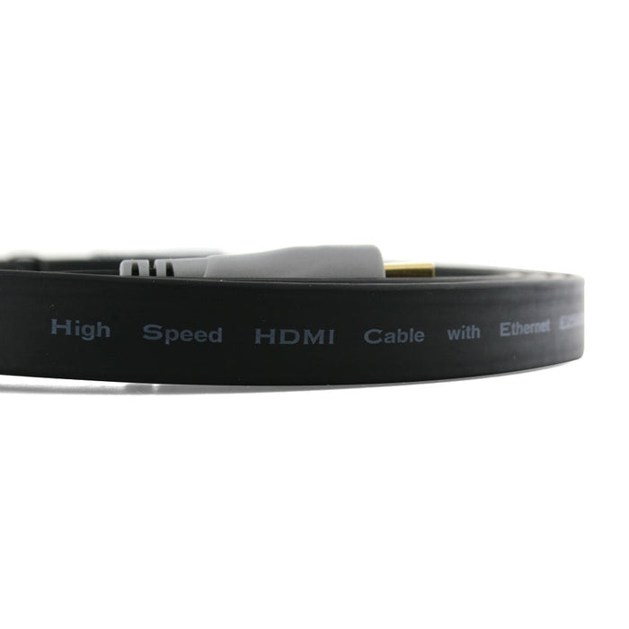 Cablesson Flat 1m High Speed HDMI Cable - Black - hdmicouk