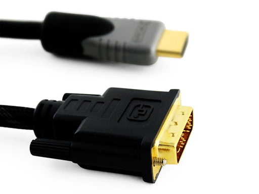 Premium N-Series 1.5m High Speed DVI to HDMI Cable - 1080p (Full HD) / v1.3 / Video / DVI / 24k Gold Plated - hdmicouk
