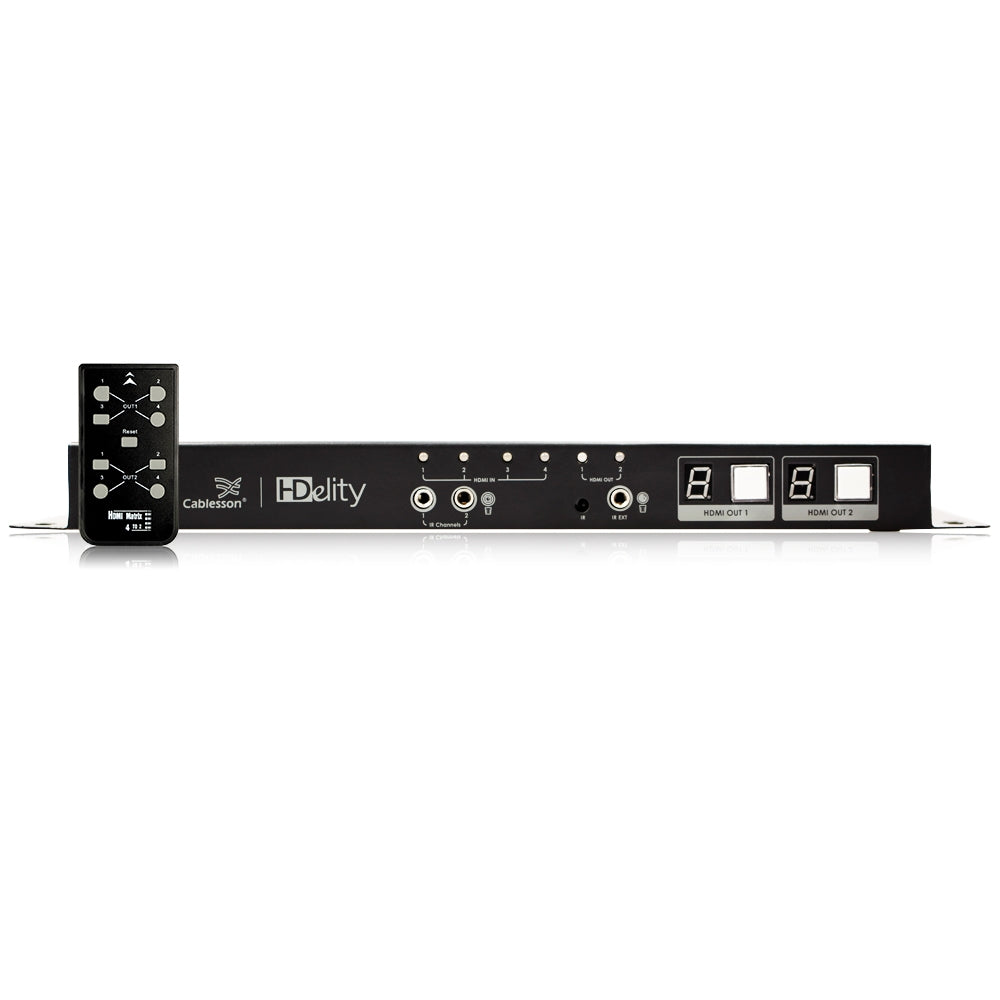 Cablesson HDElity 4x2 HDMI Matrix + IR Passback (High Speed with 3D support) - hdmicouk