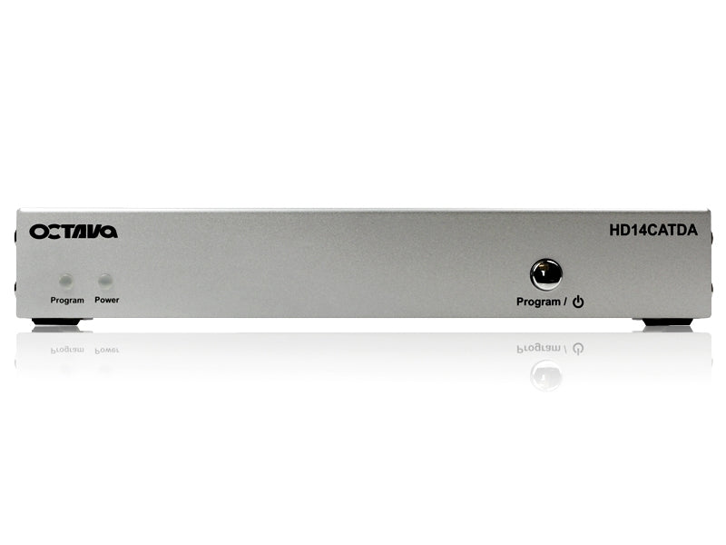 Octava HD14CATDA-UK 1 x 4 HDMI Distribution Amp Over CAT 6 (1080p, SKY HD, Virgin HD, Freeview HD, XBOX 360, XBOX One, PS3, PS4, 3D) - hdmicouk