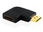 Cablesson Vertical Flat Right 90 Degree HDMI Adapter (24K Gold Plated v1.3, v1.4 & 2.0 supported 1080p Full HD) - High Speed - 2160p, 4k2k - 3D Enabled Blu-ray SkyHD VirginHD Blu-ray LED LCD HDtv - hdmicouk