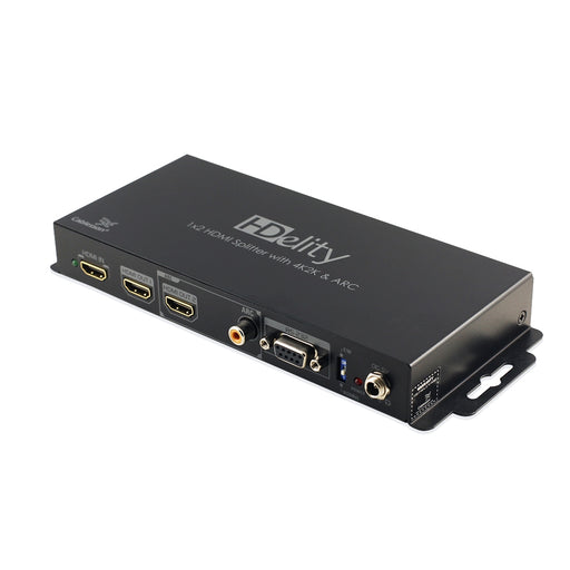 Cablesson HDelity 1x2 HDMI Splitter (1 input 2 output) - Active amplifier - Ultra HD, UHD, 4k, 2160p, HDR. 3D and ARC enabled. For PS3/PS4, XboX One/360, DVD, BluRay, DVD, HDTV, Gaming and Projector - hdmicouk