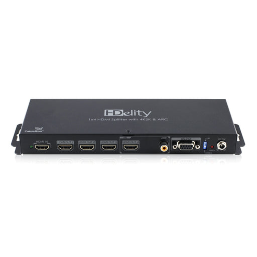 Cablesson HDelity 1x4 HDMI splitter with 4K2K & ARC (1 input 4 output) - Active Amplifier ** 3D Enabled ** 1080p Full HD - Split a HD signal From Skyhd, Virgin box, Xbox 360, PS3, Nintendo Wii U to 4 HD Displays. - hdmicouk