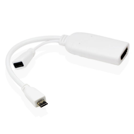 Cablesson MHL to HDMI Adapter White with 1m Mackuna HDMI Cable - hdmicouk