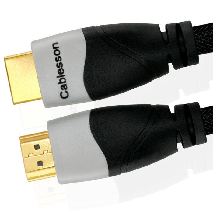 Cablesson Ikuna 9m High Speed HDMI Cable (HDMI Type A, HDMI 2.1/2.0b/2.0a/2.0/1.4) - 4K, 3D, UHD, ARC, Full HD, Ultra HD, 2160p, HDR - for PS4, Xbox One, Wii, Sky Q, LCD, LED, UHD, 4k TVs - Black - hdmicouk