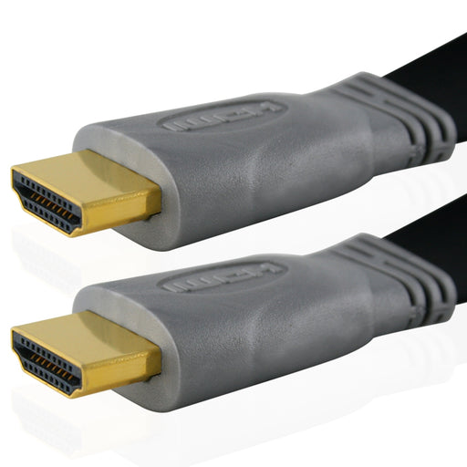 Cablesson Flat 1m High Speed HDMI Cable - Black - hdmicouk