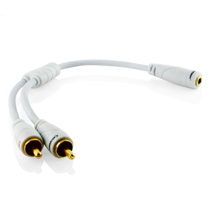 Ivuna RCA Male to Female ( 3.5mm Stereo)-0.2m - hdmicouk