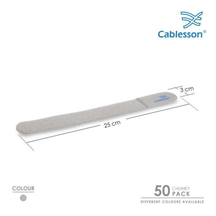 Cablesson Reusable Releasable Hook and Loop Nylon Velcro Cable Ties - hdmicouk